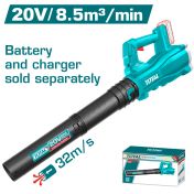 Акумулаторен издухвател TOTAL, 20 V, без батерия