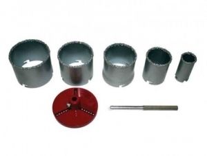 Боркорони за керамични плочки к-т 7 части ф33-83мм RAIDER /157714