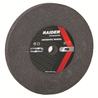 Диск за шмиргел ф150х16х13мм сив Р80 Raider /165120