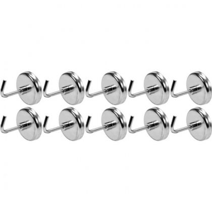 Магнити куки - закачалки YATO, 35 x 30 мм, 10 бр