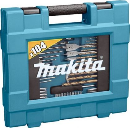 Комплект накрайници и свредла Makita, 104 части