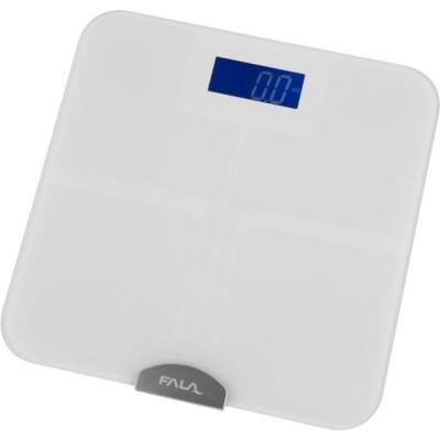 Електронен смарт кантар FALA ITO, бял, Bluetooth, 8 в 1, 180 кг