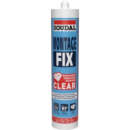 Монтажно лепило SOUDAL, Montage FIX Clear, 280 ml
