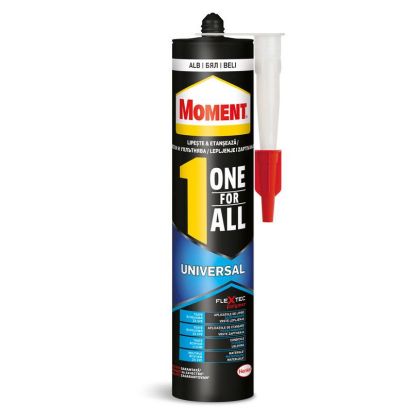 Moment One For All Express бързосвързващо монтажно лепило Flextec бяло 390 гр.