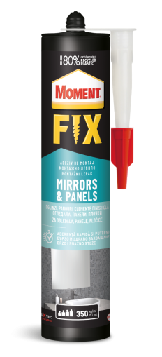 Moment FIX Mirrors & Panels монтажно лепило за огледала и плоскости, 440 гр.