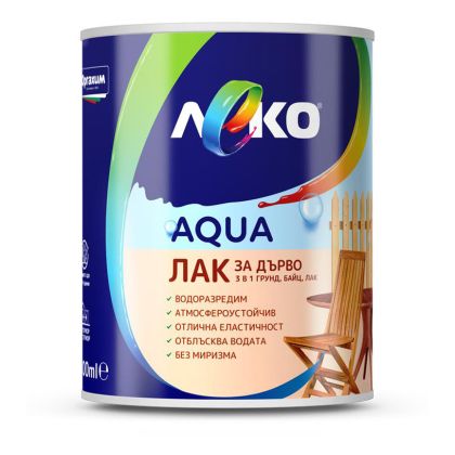 Леко Aqua водоразредим лазурен лак 