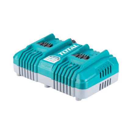 Двойно зарядно за Li-Ion батерии TOTAL Industrial, 20 V, 4 А, TL IND TCLI2034E Industrial