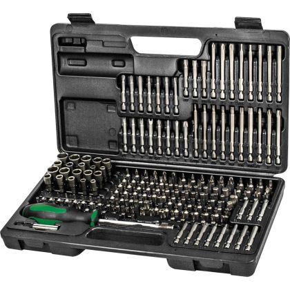 Комплект битове FORTIS, 185 части, пластмасов куфар, FORTIS 4317784729239