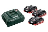 Батерии и зарядно комплект METABO ASC LiHD 18V 3x4.0Ah/685132000