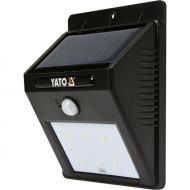 Соларна стенна LED лампа YATO 81856  с фото и сензор за движение, 120 lm