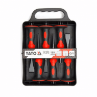 Комплект ударни секачи, шила и център YATO, PVC дръжка,  6 части
