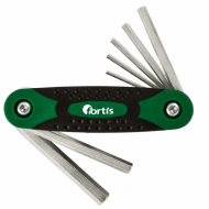 Сгъваем комплект имбусни ключове FORTIS, SW 2 - 8, 7 части