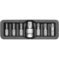Комплект битове и бит държач YATO, TORX, 7 части