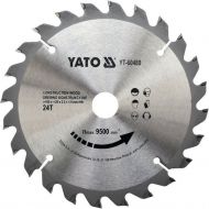Карбиден диск за циркуляр, за рязане на дървени конструкции YATO, Ф 160 x 20, T 24