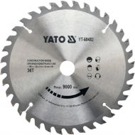 Карбиден диск за циркуляр, за рязане на дървени конструкции YATO, Ф 180 x 20, T 36