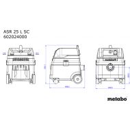 Прахосмукачка METABO ASR 25 L SC 1400W/602024000