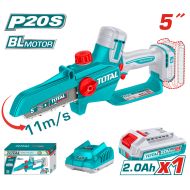 Акумулаторен мини верижен трион TOTAL INDUSTRIAL, 13 cm, без батерия