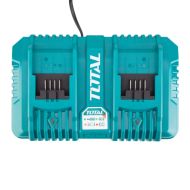 Двойно зарядно за Li-Ion батерии TOTAL Industrial, 20 V, 4 А, TL IND TCLI2034E Industrial