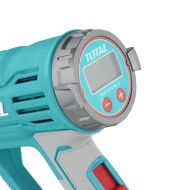 Пистолет за горещ въздух TOTAL INDUSTRIAL, 2000 W, LCD, 50-600°C + аксесоари, TL IND TB20056 INDUSTRIAL